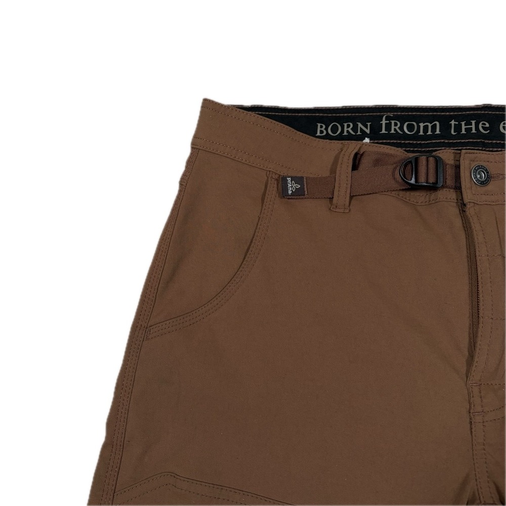 Prana Stretch Zion Pants Mens 34x28.5 Cargo Nylon Straight Fit Sepia Hiking - Picture 9 of 15
